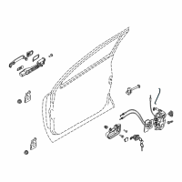 OEM 2007 Nissan Murano Rod-Key Lock, L Diagram - 80515-CA000