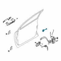 OEM Nissan Murano Link-Door Stopper Diagram - 80430-CA01A