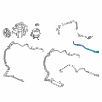 OEM 2011 Dodge Journey Hose-Power Steering Pressure Diagram - 68068740AL