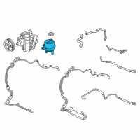 OEM Dodge Journey Reservoir-Power Steering Fluid Diagram - 5154404AA