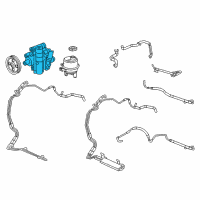 OEM Dodge Journey Power Steering Pump Diagram - 68067885AC