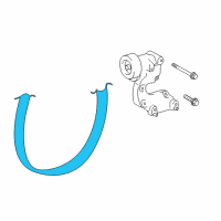 OEM 2015 Lexus RX450h V-Ribbed Belt Diagram - 99367-K0810