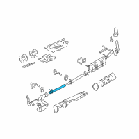 OEM 2009 Ford F-250 Super Duty Front Pipe Diagram - 7C3Z-5246-A