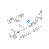 OEM 2008 Ford F-250 Super Duty Muffler Bracket Diagram - 7C3Z-5A246-E