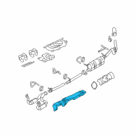 OEM 2010 Ford F-250 Super Duty Converter Shield Diagram - YC3Z-5G220-CA