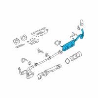 OEM Ford F-350 Super Duty Muffler Diagram - 7C3Z-5230-B