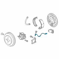 OEM 2022 Chevrolet Spark Rear Speed Sensor Diagram - 95388493