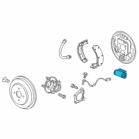 OEM Chevrolet Wheel Cylinder Diagram - 42588071