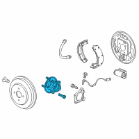 OEM 2020 Chevrolet Spark Hub & Bearing Assembly Diagram - 13584682