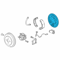 OEM 2022 Chevrolet Spark Backing Plate Diagram - 42713140