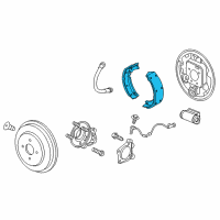 OEM 2017 Chevrolet Spark Brake Shoes Diagram - 42673469