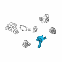 OEM 2008 Chevrolet Cobalt Bracket-Trans Rear Mount Diagram - 15213494