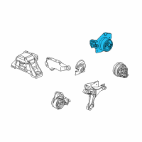 OEM 2008 Chevrolet Cobalt Upper Transmission Mount Diagram - 15835313