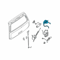 OEM Infiniti Lock Assy-Back Door Window, Hatch Diagram - 90330-7S600