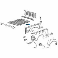 OEM 1993 Ford Ranger Side Panel Bracket Diagram - F37Z-83200L52-A