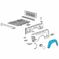 OEM Ford F-150 Wheelhouse Liner Diagram - 4L3Z-8328371-AA