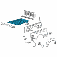 OEM Ford F-150 Heritage Floor Pan Diagram - CL3Z-9911215-A