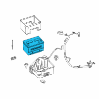 OEM 2005 Ford Ranger Battery Diagram - BXS-59