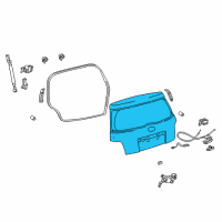 OEM Scion xA Lift Gate Diagram - 67005-52680