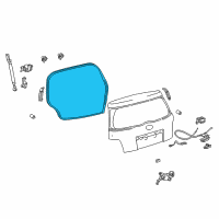 OEM 2005 Scion xA Weatherstrip Diagram - 67881-52070