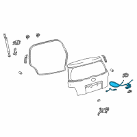 OEM 2005 Scion xA Lock Assembly Diagram - 69350-52180