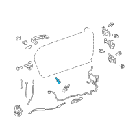 OEM Chevrolet Camaro Dovetail Latch Diagram - 11561484