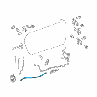 OEM 2014 Chevrolet Camaro Lock Cable Diagram - 92238242