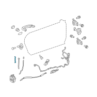 OEM 2014 Chevrolet Camaro Rod-Front Side Door Lock Cyl Diagram - 20996664