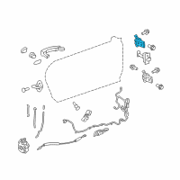 OEM 2017 Chevrolet Camaro Upper Hinge Diagram - 13501711