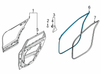 OEM 2021 Kia Seltos W/STRIP Assembly-Rr Dr S Diagram - 83140Q5000