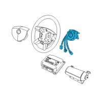 OEM 2004 Pontiac GTO Coil Asm, Inflator Restraint Steering Wheel Module Diagram - 92147955