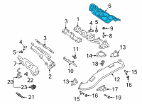 OEM 2018 Ford F-150 Heat Shield Diagram - JL3Z-9N454-B