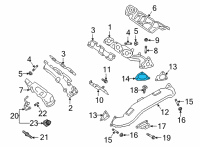 OEM 2021 Ford F-150 Turbocharger Gasket Diagram - JL3Z-9450-C