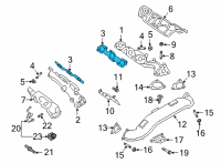 OEM 2020 Ford F-150 Manifold Gasket Diagram - JL3Z-9448-B