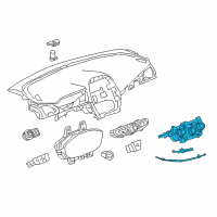 OEM 2020 Chevrolet Spark Dash Control Unit Diagram - 42620151