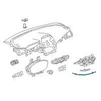 OEM 2017 Chevrolet Spark Control Cable Diagram - 95388253