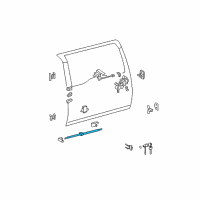 OEM 2009 Toyota FJ Cruiser Stay Rod Diagram - 68907-35081