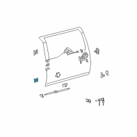 OEM Toyota FJ Cruiser Lower Hinge Diagram - 68801-60052