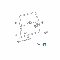 OEM Toyota FJ Cruiser Cylinder & Keys Diagram - 69055-35130