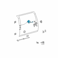 OEM 2008 Toyota FJ Cruiser Lock Assembly Diagram - 69370-35020