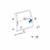 OEM 2011 Toyota FJ Cruiser Lock Assembly Diagram - 69110-35071