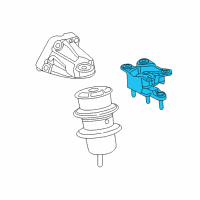 OEM 2018 Lexus LS500h INSULATOR, Engine Mounting Diagram - 12371-31430