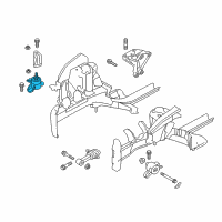 OEM 2015 Hyundai Veloster Engine Mounting Bracket Assembly Diagram - 21810-2V500