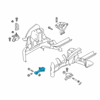 OEM Kia Rio Bracket Assy-Roll Ro Diagram - 219501W000