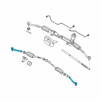 OEM 2007 Hyundai Entourage End Assembly-Tie Rod, RH Diagram - 56820-4D101