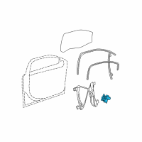 OEM 2007 Chevrolet Malibu Window Motor Diagram - 15781323