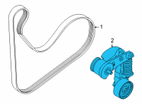 OEM 2021 Kia K5 Auto TENSIONER Assembly Diagram - 252802M810