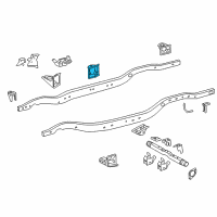 OEM Lexus LX570 Bracket Sub-Assy, Cab Mounting, NO.4 LH Diagram - 51708-60080