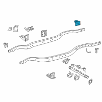 OEM 2009 Lexus LX570 Bracket Sub-Assy, Cab Rear Mounting Diagram - 51705-60160