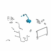 OEM 2012 Chevrolet Tahoe Compressor Diagram - 25880380